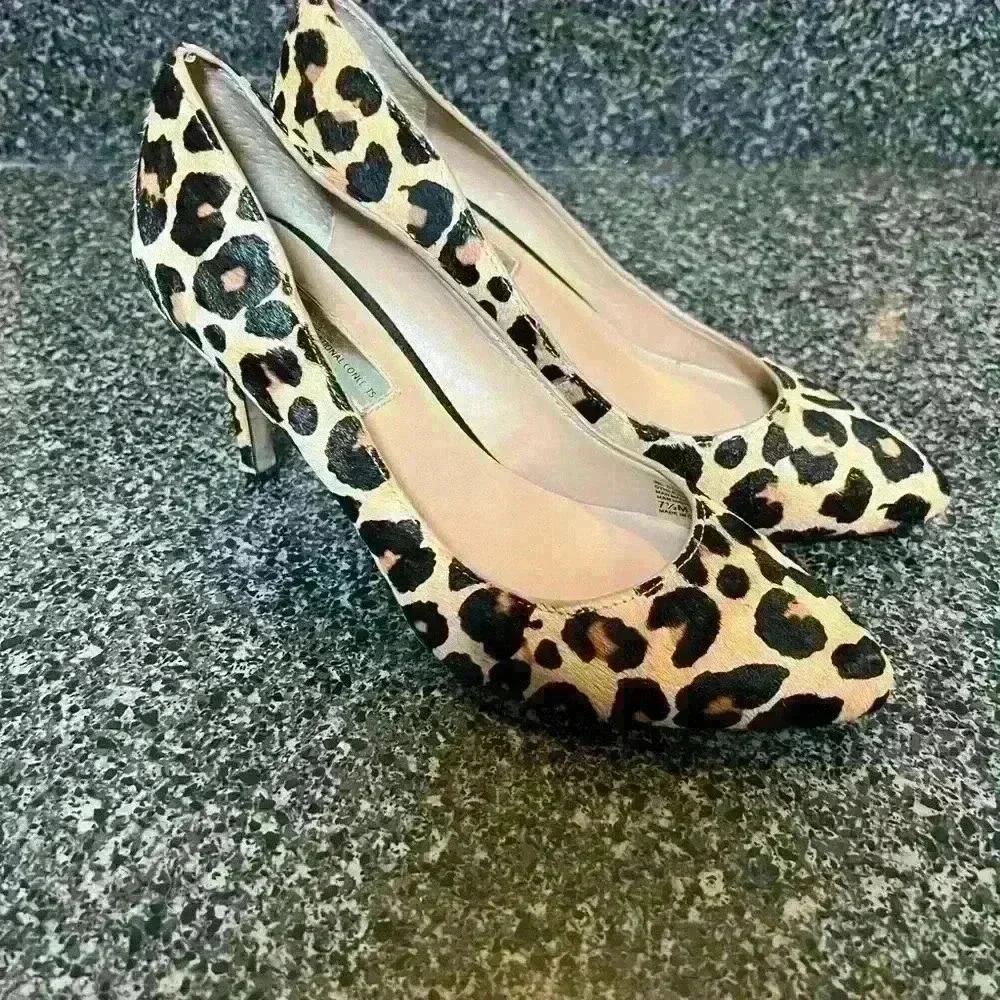 Animal print calf hair pump by INC - Picture 4 of 7